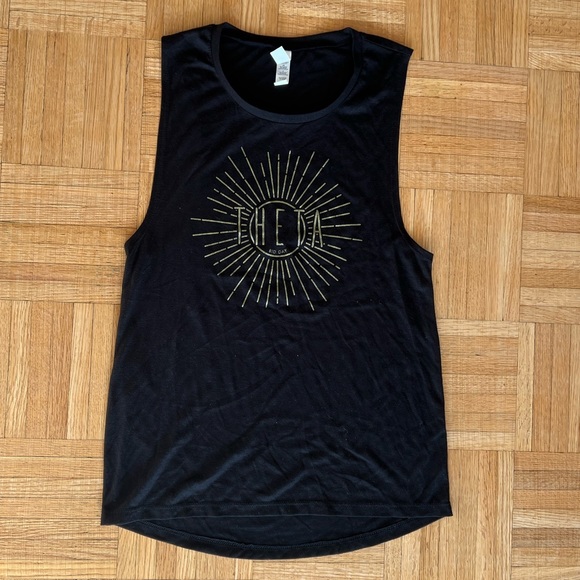Kappa Alpha Theta Sorority Bid Day Black and Gold Tank Top - Picture 3 of 9